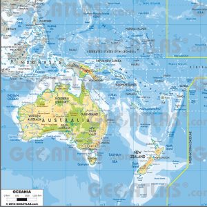 Digitale landkaarten - Oceanie