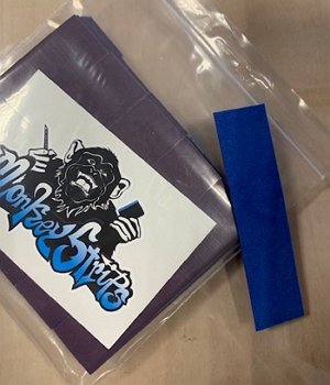 MonkeyStrips - Blauw (Rakelvilt) 10cm - Afbeelding 2