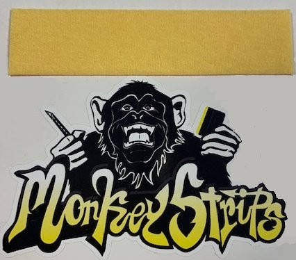 MonkeyStrips - Geel (Rakelvilt) 10cm